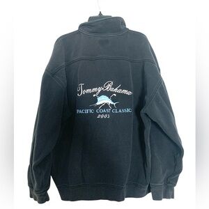 Vintage Tommy Bahama Pacific Coast Classic Heavy Cotton Quarter Zip Sweatshirt L